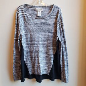 Jones New York Sport Gray & Black Jersey Small